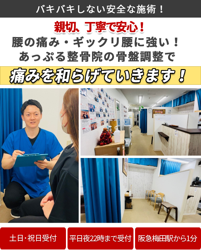 梅田駅の整骨院